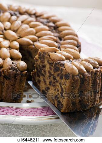 Slice of Dundee Cake View Large Photo Image Stock Image - Slice of Dundee Cake. Fotosearch