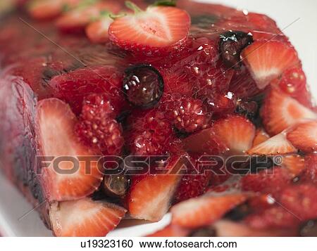 Summer Berry Jelly Terrine View Large Photo Image Stock Image - Summer Berry Jelly Terrine. Fotosearch