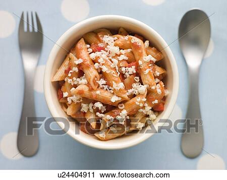 Penne Pasta Tomato Sauce and Grated Cheese View Large Photo Image Stock Image - Penne Pasta Tomato Sauce and Grated Cheese. Fotosearch