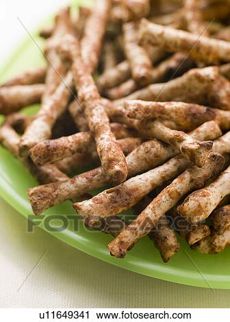 Stock Image - Savoury Wholemeal Snacks flavoured with Yeast Extract. Fotosearch