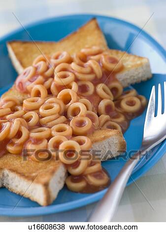 Spaghetti Hoops on Star Shaped Toast View Large Photo Image Stock Photo - Spaghetti Hoops on Star Shaped Toast. Fotosearch