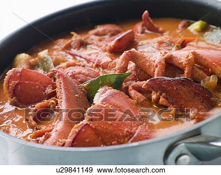 Stock Photo - Making Lobster Bisque. Fotosearch