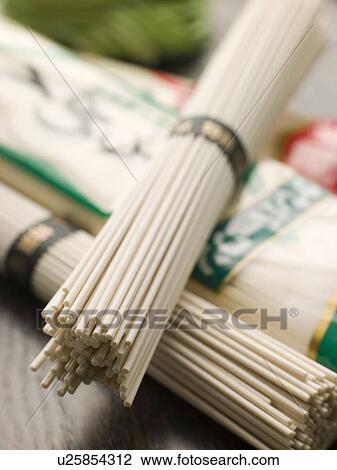 Stock Image - Selection of Oriental Noodles. Fotosearch