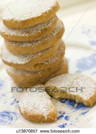 Stack of Polvorones Biscuits View Large Photo Image Stock Photo - Stack of Polvorones Biscuits. Fotosearch