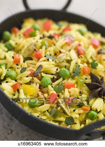 Vegetable Pilau Rice in a Balti Dish View Large Photo Image Stock Photography - Vegetable Pilau Rice in a Balti Dish. Fotosearch