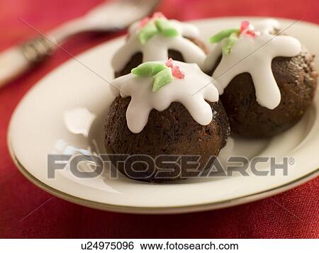 Chocolate truffle Christmas Puddings View Large Photo Image Stock Photograph - Chocolate truffle Christmas Puddings. Fotosearch