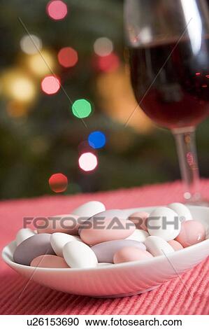 Dish of Sugared Almonds with Red Wine View Large Photo Image Stock Image - Dish of Sugared Almonds with Red Wine. Fotosearch