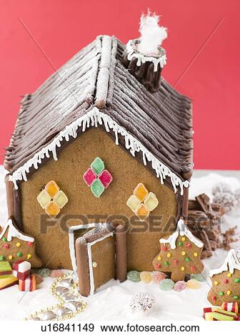 Stock Photo - Gingerbread House. Fotosearch