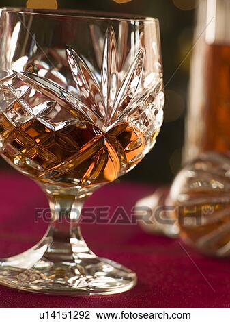 Stock Image - Glass of Brandy. Fotosearch