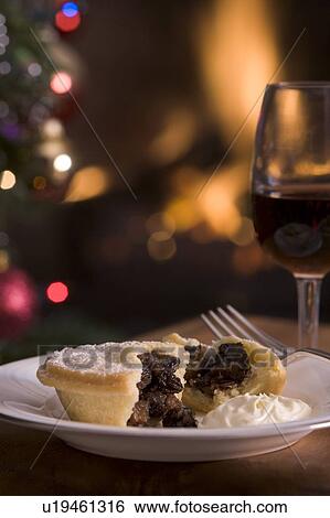 Mince Pie with Brandy cream and a Glass of Sherry View Large Photo Image Stock Photograph - Mince Pie with Brandy cream and a Glass of Sherry. Fotosearch