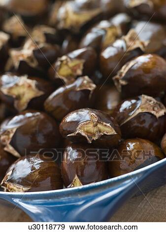 Stock Photo - Roasted Chestnuts. Fotosearch