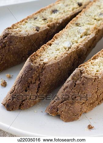 Plate of Biscotti View Large Photo Image Stock Photograph - Plate of Biscotti. Fotosearch