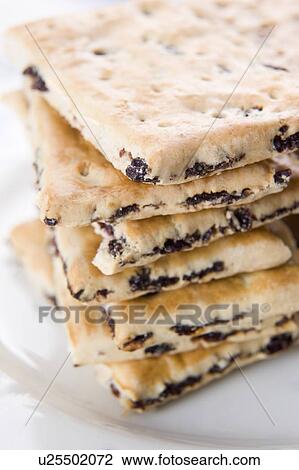 Stock Image - Stack of Garibaldi Biscuits. Fotosearch