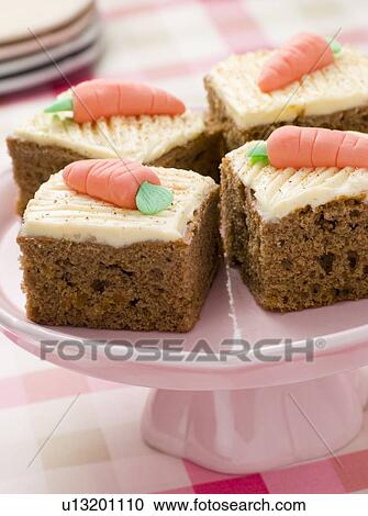 Carrot Cake Squares View Large Photo Image Stock Image - Carrot Cake Squares. Fotosearch