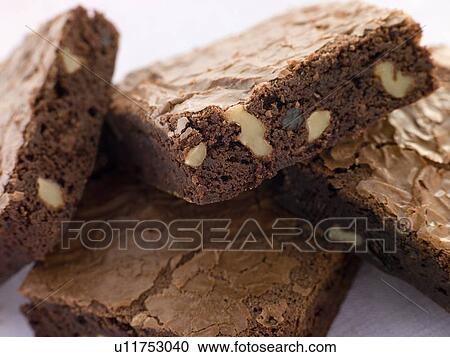 Chocolate Nut Brownies View Large Photo Image Stock Image - Chocolate Nut Brownies. Fotosearch