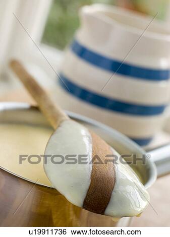 Making Fresh English Vanilla Custard View Large Photo Image Stock Photograph - Making Fresh English Vanilla Custard. Fotosearch