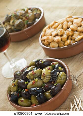 Stock Image - Selection of Tapas. Fotosearch