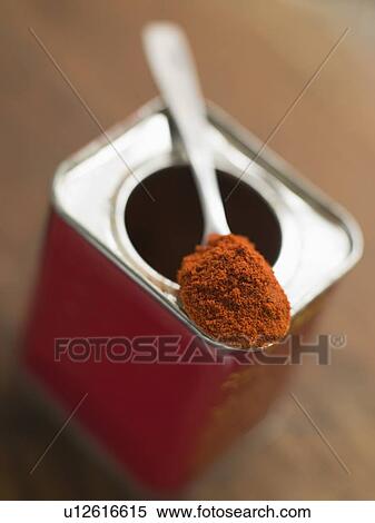 Tin of Smoked Paprika Powder View Large Photo Image Stock Photography - Tin of Smoked Paprika Powder. Fotosearch