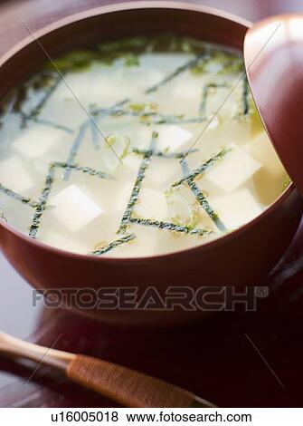 Miso Soup Cup and Wooden Spoon View Large Photo Image Stock Photo - Miso Soup Cup and Wooden Spoon. Fotosearch