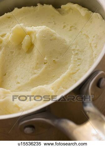 Stock Photography - Pan of Mashed Potato. Fotosearch