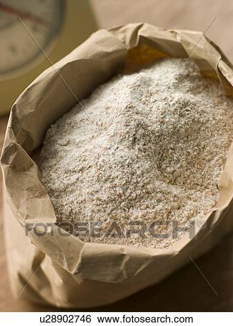 Plain flour in paper bag View Large Photo Image Stock Photograph - Plain flour in paper bag. Fotosearch