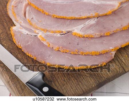 Slices of Boiled Breadcrumbed Ham View Large Photo Image Stock Image - Slices of Boiled Breadcrumbed Ham. Fotosearch