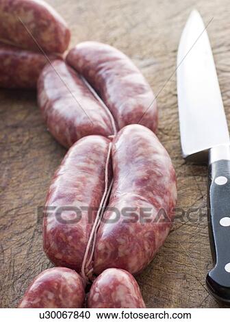 Tuscan sausage in Links View Large Photo Image Stock Image - Tuscan sausage in Links. Fotosearch