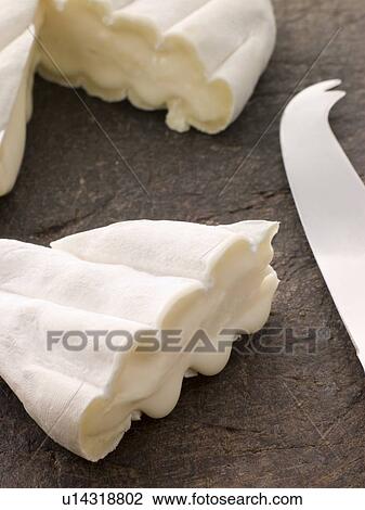 Stock Image - Wedge of Occelini Cheese. Fotosearch