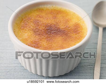 Stock Image - Creme Brulee. Fotosearch