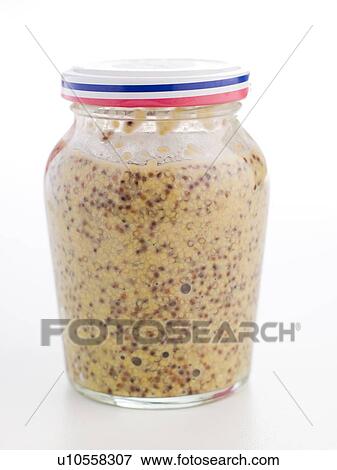Jar of Dijon Grain Mustard View Large Photo Image Stock Photo - Jar of Dijon Grain Mustard. Fotosearch