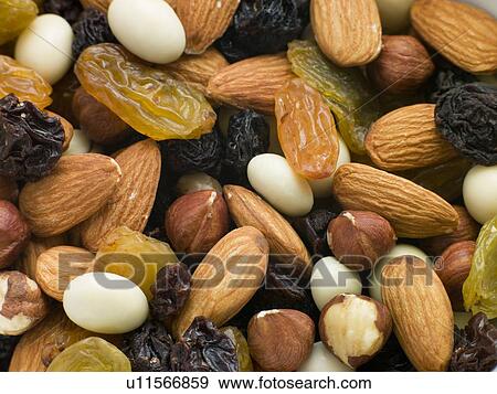 Stock Photo - Nut and dried fruit mix. Fotosearch