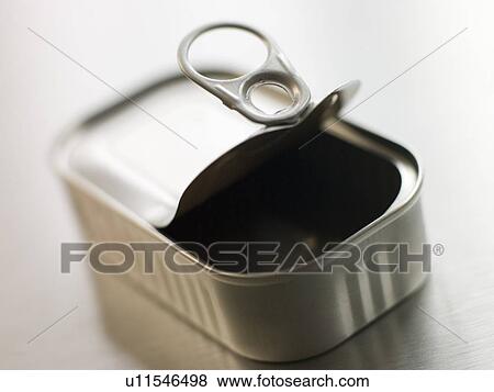 Stock Photo - Opened pull ring can. Fotosearch