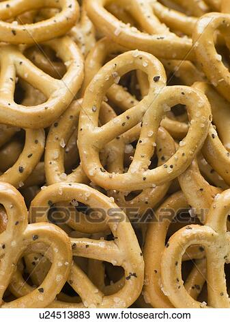 Stock Image - Salted pretzels. Fotosearch