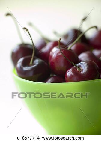 Picture - Bowl of cherries. Fotosearch