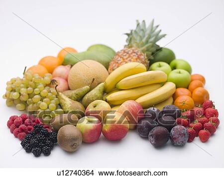 Picture - Selection of fresh fruit. Fotosearch