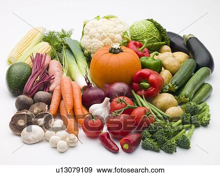 Selection of fresh vegetables View Large Photo Image Stock Photo - Selection of fresh vegetables. Fotosearch