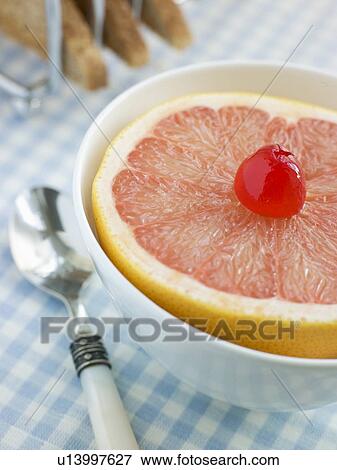 Half a Pink Grapefruit View Large Photo Image Stock Photo - Half a Pink Grapefruit. Fotosearch