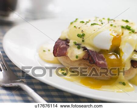 Plate of Eggs Benedict View Large Photo Image Picture - Plate of Eggs Benedict. Fotosearch