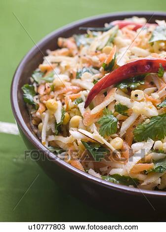 Stock Image - Bowl of Kosambri. Fotosearch