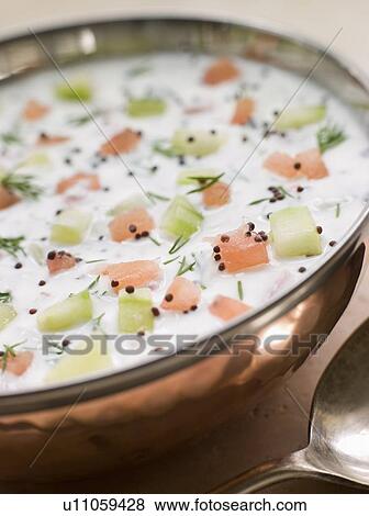 Stock Photo - Bowl of Yoghurt Summer Soup. Fotosearch