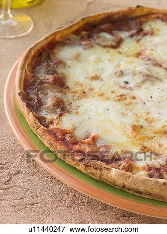 Margherita Pizza View Large Photo Image Stock Photo - Margherita Pizza. Fotosearch