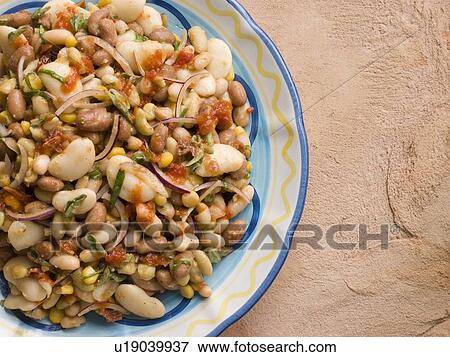 Tuscan Bean Salad View Large Photo Image Stock Photo - Tuscan Bean Salad. Fotosearch