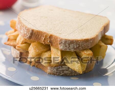 Chip Sandwich on White Bread View Large Photo Image Stock Image - Chip Sandwich on White Bread. Fotosearch