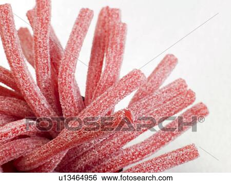 Fizzy Strawberry Lace Sweets View Large Photo Image Stock Photograph - Fizzy Strawberry Lace Sweets. Fotosearch