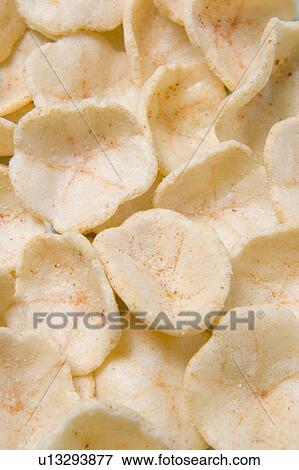 Prawn Flavoured Potato Puff Snacks View Large Photo Image Stock Photo - Prawn Flavoured Potato Puff Snacks. Fotosearch
