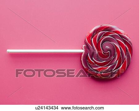 Picture - Spiral Fruit Lollipop. Fotosearch