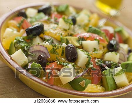 Stock Photo - Bowl of Valencian Salad. Fotosearch