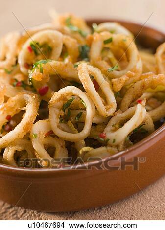 Calameres Frito- Deep Fried Squid Rings View Large Photo Image Picture - Calameres Frito- Deep Fried Squid Rings. Fotosearch