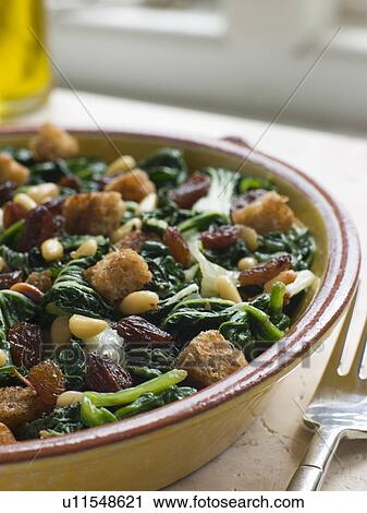 Silverbeets Sultanas and Pine Nuts View Large Photo Image Stock Image - Silverbeets Sultanas and Pine Nuts. Fotosearch