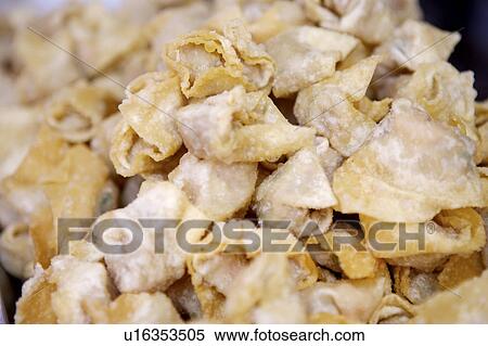 Close-up of fried wonton View Large Photo Image Stock Photography - Close-up of fried wonton. Fotosearch